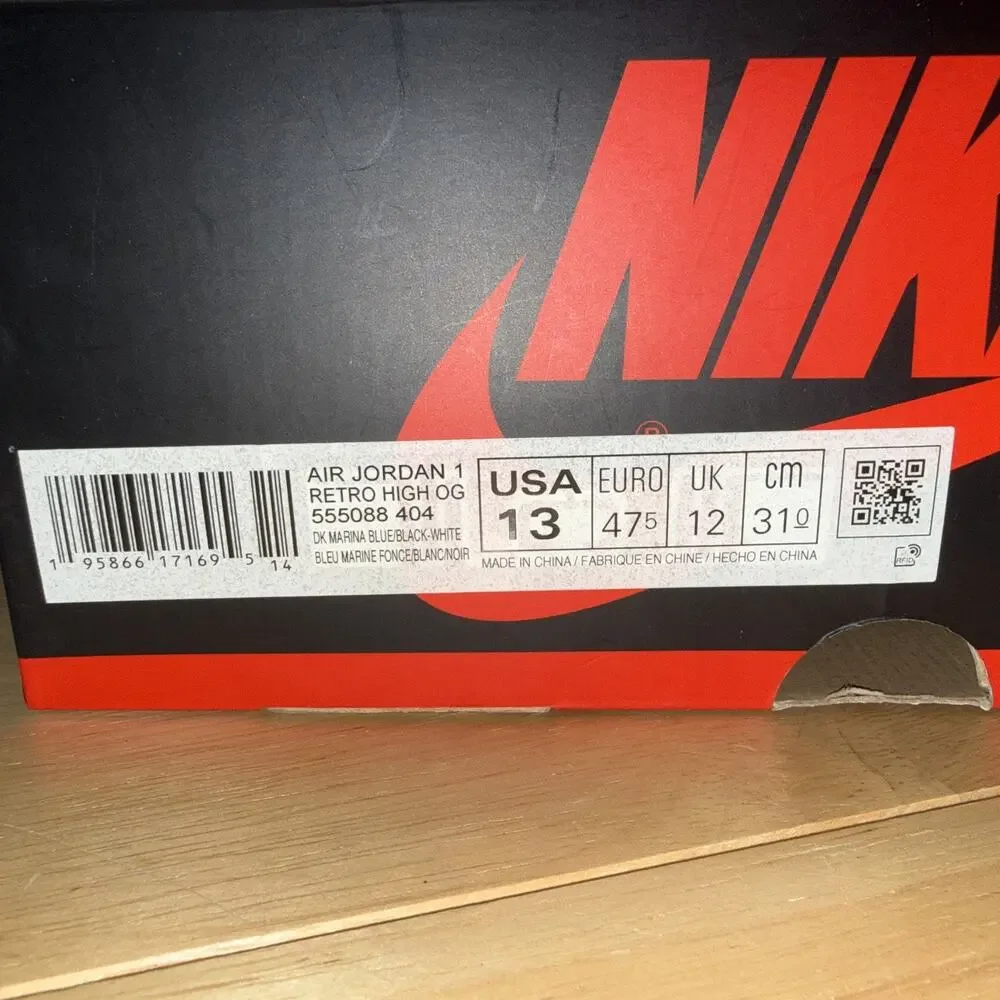 Size 13 - Jordan 1 Retro High OG Royal OG BOX